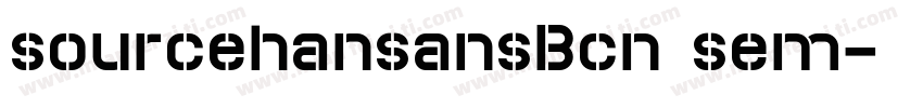 sourcehansansBcn sem字体转换